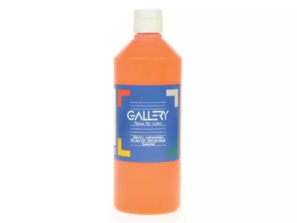 Een Gallery plakkaatverf, flacon van 500 ml, oranje koop je bij ShopXPress