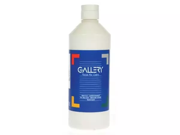 Een Gallery plakkaatverf, flacon van 500 ml, wit koop je bij ShopXPress