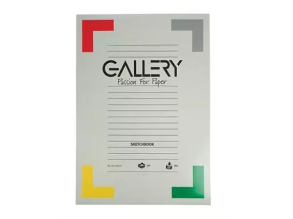 Een Gallery schetsblok, ft 29,7 x 42 cm (A3), 180 g/m², blok van 50 vel koop je bij ShopXPress