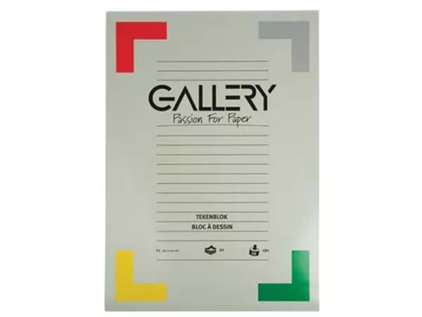 Een Gallery tekenblok, extra zwaar houtvrij papier, 190 g/m², ft 29,7 x 42 cm (A3), blok van 20 vel koop je bij ShopXPress