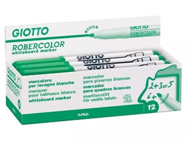 Een Giotto Robercolor whiteboardmarker, medium, ronde punt, groen koop je bij ShopXPress