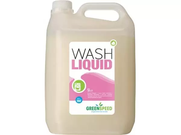 Een Greenspeed vloeibaar wasmiddel Wash Liquid, 71 wasbeurten, flacon van 5 liter koop je bij Supplierz BV