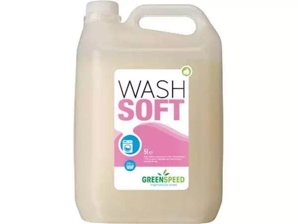 Een Greenspeed wasverzachter Wash Soft, 166 wasbeurten, flacon van 5 liter koop je bij Supplierz BV