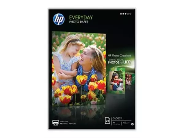 Een HP Everyday fotopapier ft A4, 200 g, pak van 25 vel, glanzend koop je bij ShopXPress