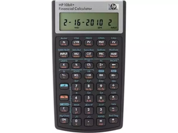 Een HP financiële rekenmachine 10BII+ koop je bij ShopXPress