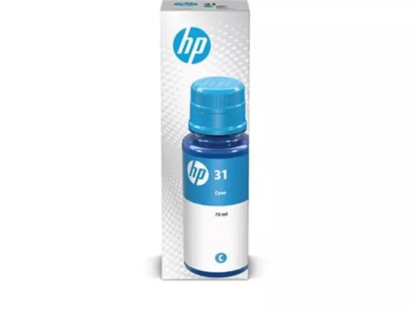 Een HP inktcartridge 31, 8.000 pagina's, OEM 1VU26AE, cyaan koop je bij ShopXPress