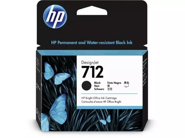 Een HP inktcartridge 712, 80 ml, OEM 3ED71A, zwart koop je bij ShopXPress