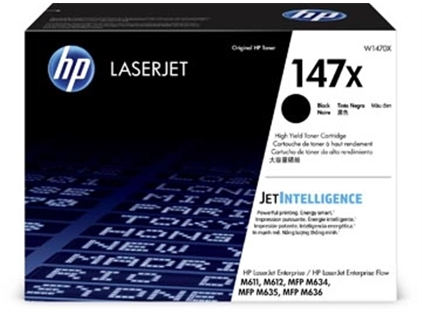 Een HP toner 147X, 25.200 pagina's, OEM W1470X, zwart koop je bij ShopXPress