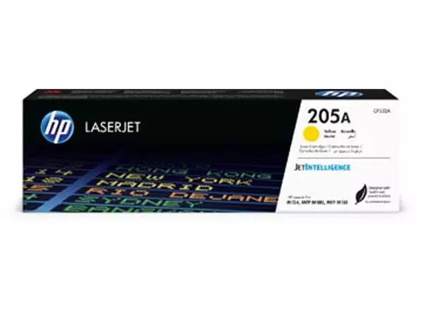 Een HP toner 205A, 900 pagina's, OEM CF532A, geel koop je bij ShopXPress