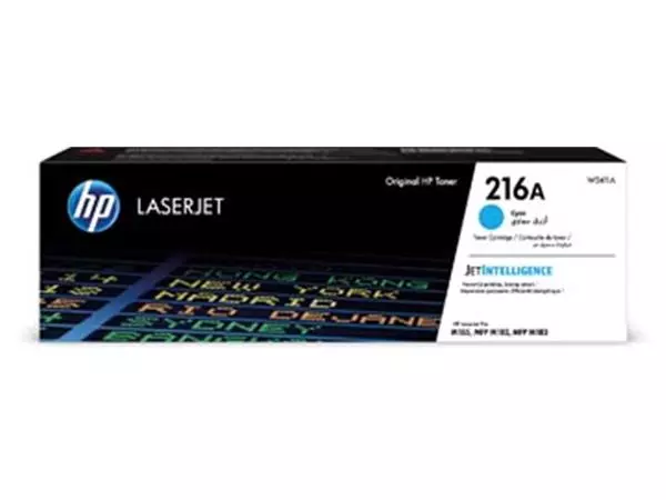 Een HP toner 216A, 850 pagina's, OEM W2411A, cyaan koop je bij ShopXPress