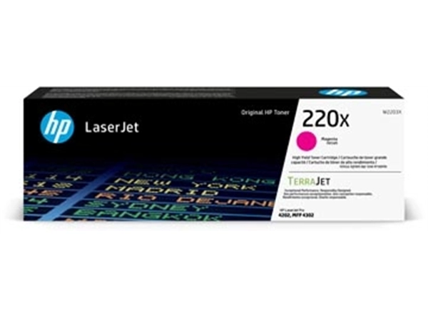 Een HP toner 220X, 5.500 pagina's, OEM W2202X, magenta koop je bij ShopXPress