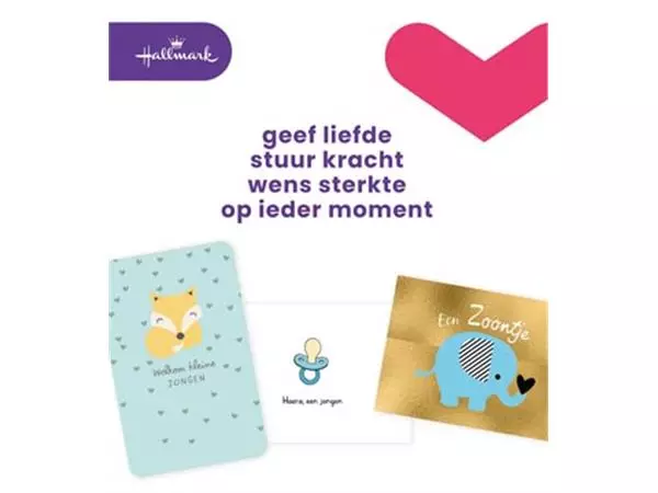 Sie können einen Hallmark navulset wenskaarten, geboorte zoon, pak van 6 stuks bei Supplierz BV kaufen