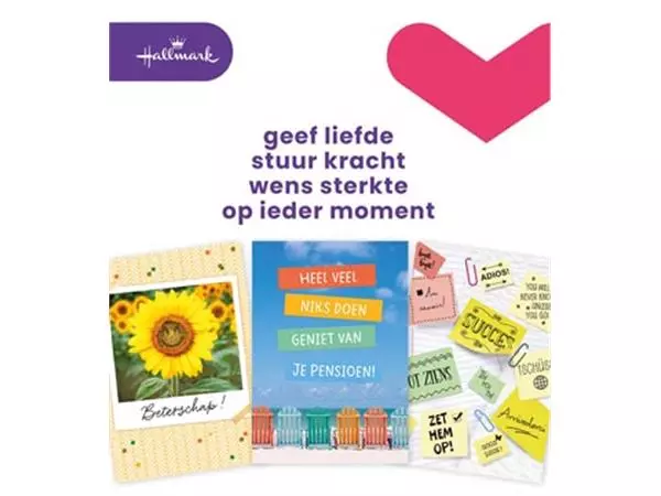 Een Hallmark set wenskaarten, A4 zakelijke momenten, pak van 8 stuks koop je bij Supplierz BV