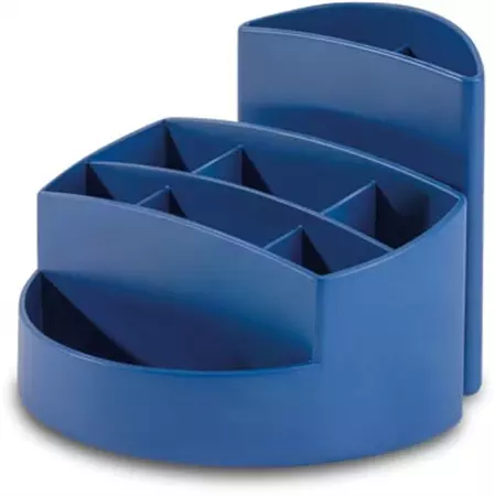 Een Han pennenbak met 9 vakjes Rondo Karma, eco blauw koop je bij ShopXPress