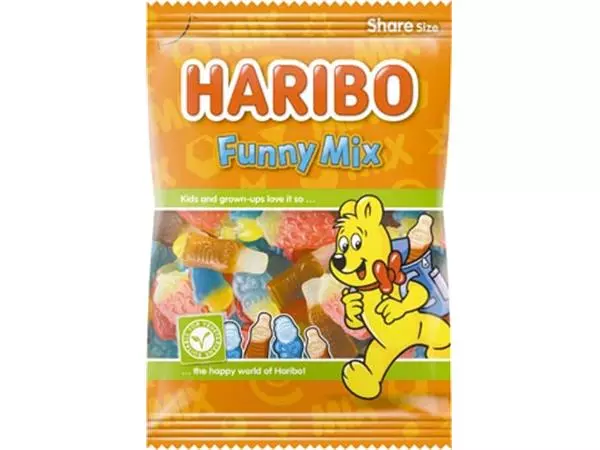 Een Haribo snoep funny-mix, zak van 185 g koop je bij ShopXPress