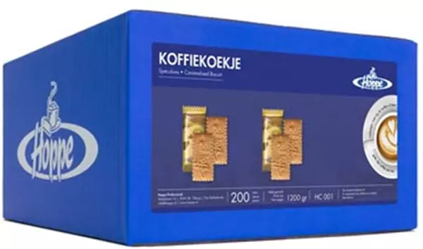 Een Hoppe koekjes Koffiekoekje, doos van 200 stuks koop je bij ShopXPress