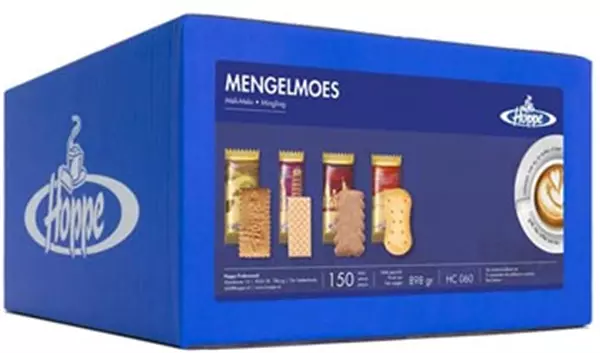 Een Hoppe koekjes Mengelmoes, doos van 150 stuks koop je bij ShopXPress