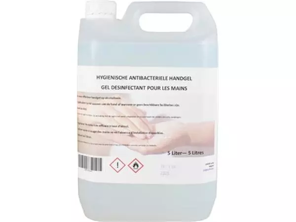 Een Hygiënische antibacteriële handgel, navulling van 5 liter koop je bij ShopXPress