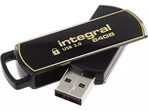 Een Integral 360 Secure USB 3.0 stick, 64 GB koop je bij ShopXPress