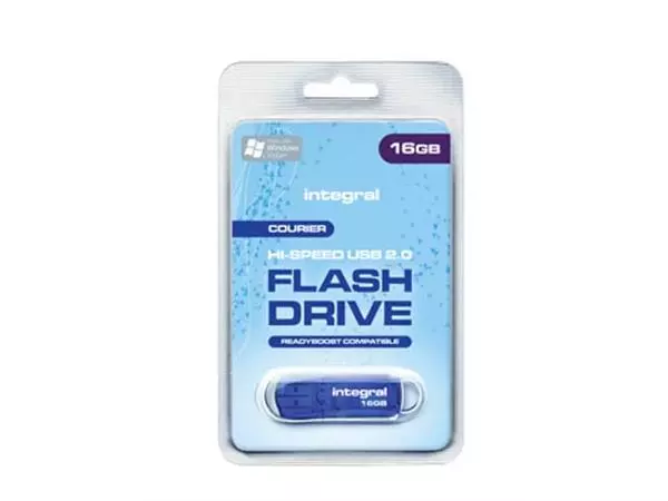 Een Integral Courier USB 2.0 stick, 16 GB koop je bij ShopXPress