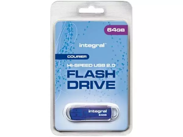 Een Integral Courier USB 2.0 stick, 64 GB koop je bij ShopXPress