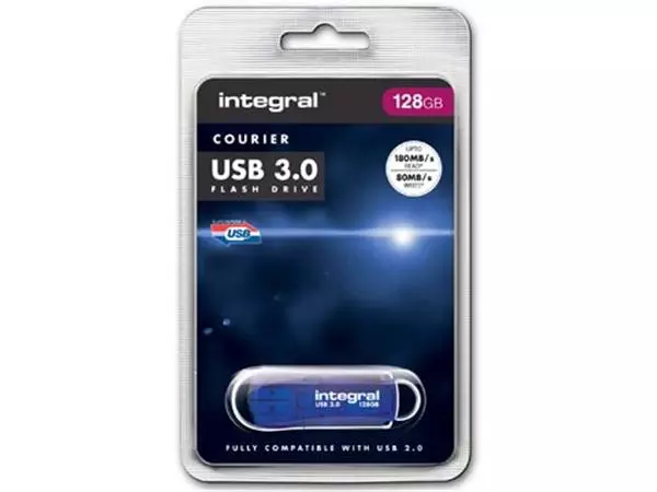 Een Integral Courier USB 3.0 stick, 128 GB koop je bij ShopXPress
