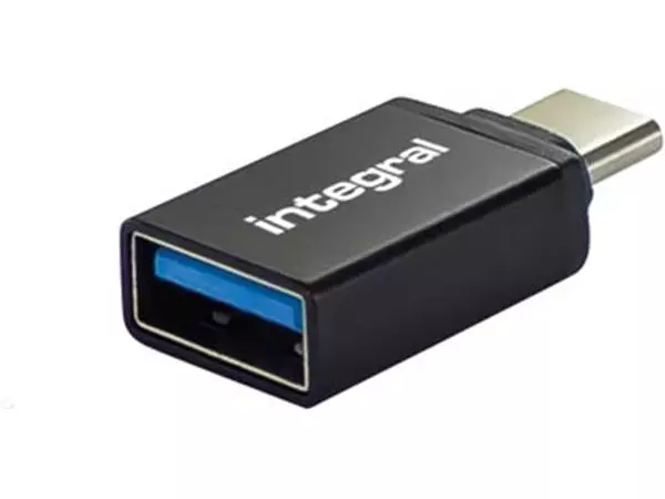Een Integral adapter USB-A naar USB-C, pak van 2 stuks koop je bij ShopXPress