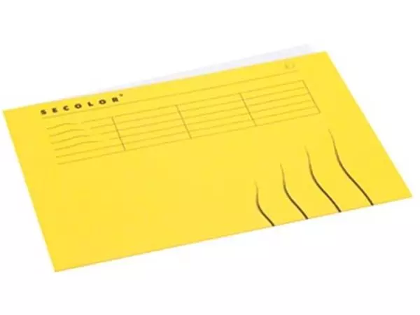 Een Jalema Secolor dossieromslag voor ft A4 (22,5 x 31 cm), geel koop je bij ShopXPress