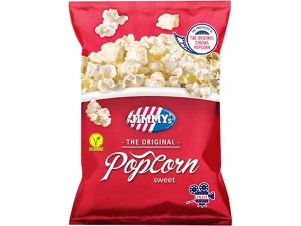 Een Jimmy's Popcorn Classic, zoet, zak van 100 g koop je bij ShopXPress