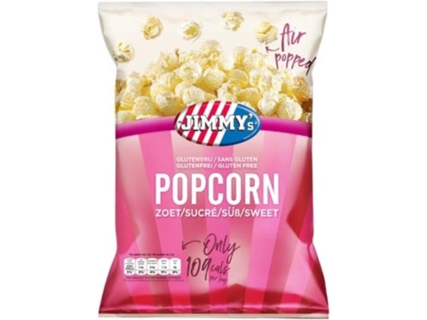 Een Jimmy's Popcorn, zoet, zak van 27 g koop je bij ShopXPress