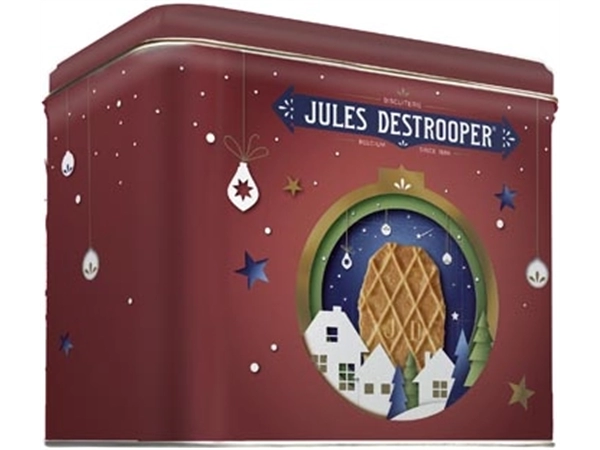 Een Jules Destrooper Let It Snow, tinnen doos van 233 g koop je bij ShopXPress