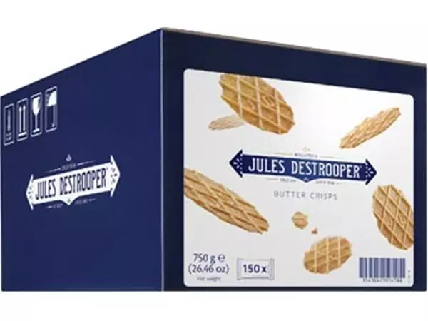 Een Jules Destrooper boterwafels, doos van 150 stuks koop je bij ShopXPress