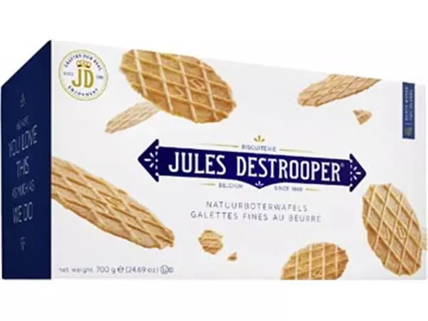 Een Jules Destrooper boterwafels, doos van 700 g koop je bij ShopXPress