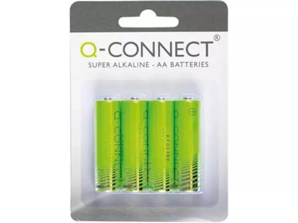 Een Q-CONNECT batterijen AA, blister van 4 stuks koop je bij ShopXPress