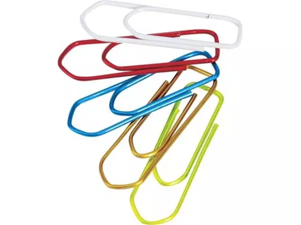 Vous pouvez acheter un Q-CONNECT attache-tout, 32 mm, boîte de 75 pièces, accrochable, couleurs assorties chez Supplierz BV