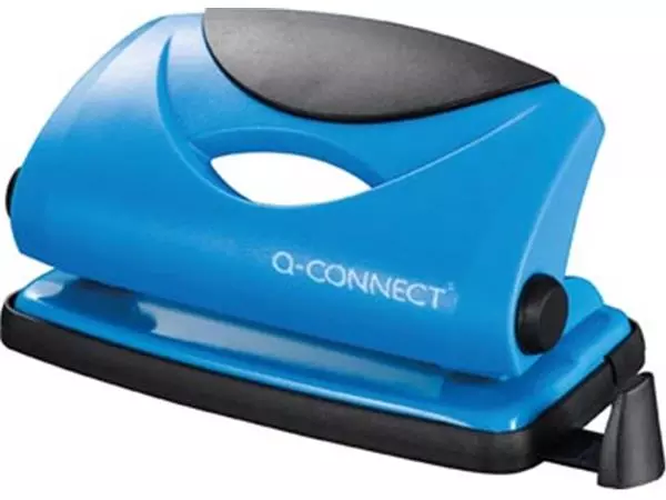 Een Q-CONNECT perforator Light Duty, 10 blad, blauw koop je bij ShopXPress