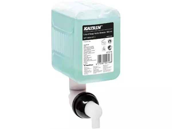 Een Katrin vloeibare zeep 47475 Arctic Breeze, flacon van 500 ml koop je bij ShopXPress