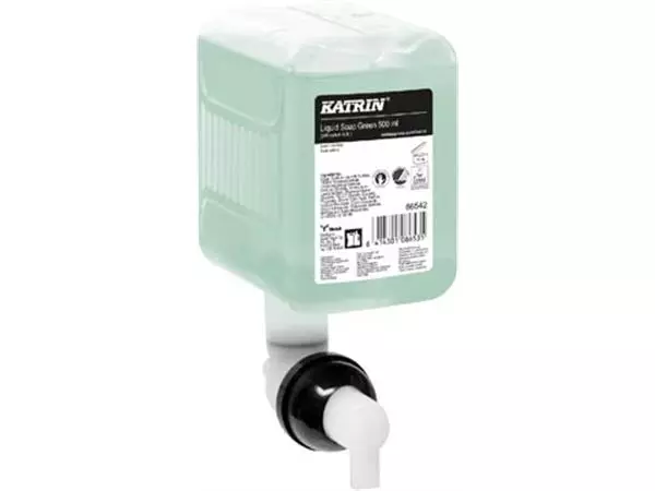 Een Katrin vloeibare zeep Green 86542, flacon van 500 ml koop je bij ShopXPress