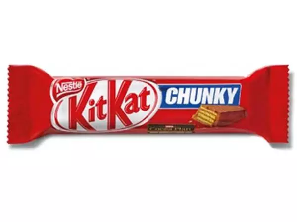 Een KitKat Chunky chocoladereep, 40 g, doos van 24 stuks koop je bij ShopXPress