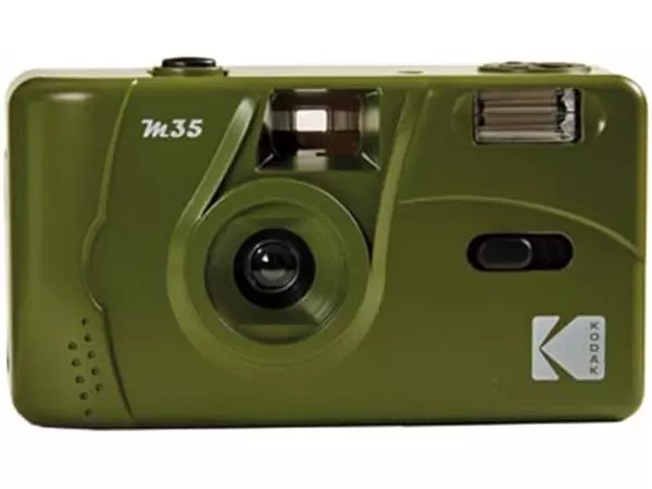 Een Kodak analoog fototoestel M35, olijfgroen koop je bij ShopXPress