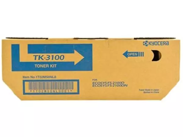 Een Kyocera Toner Kit TK3100 - 12500 pagina's - 1T02MS0NL0 koop je bij ShopXPress