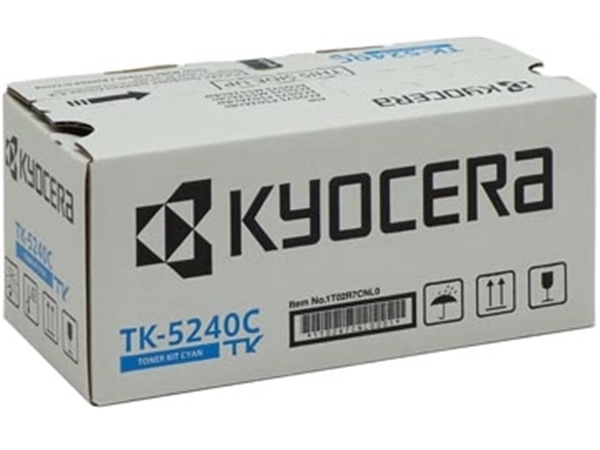 Een Kyocera toner TK-5240, 3.000 pagina's, OEM 1T02R7CNL0, cyaan koop je bij ShopXPress