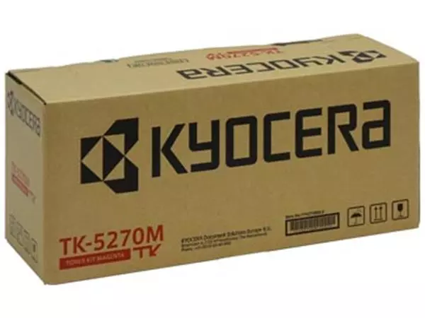 Een Kyocera toner TK-5270, 6.000 pagina's, OEM 1T02TVBNL0, magenta koop je bij ShopXPress