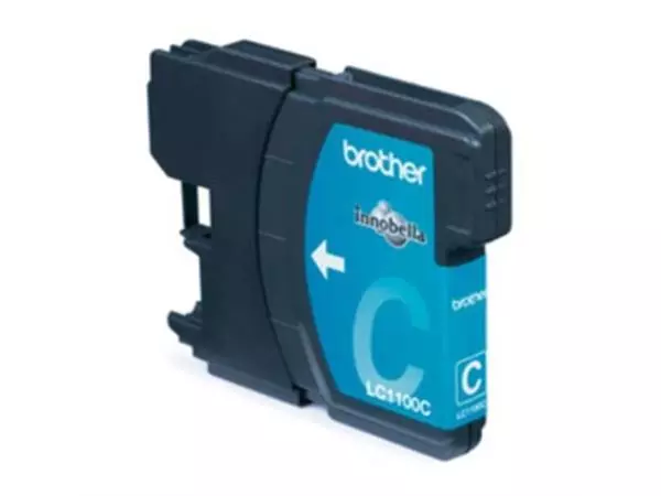 Een Brother inktcartridge, 325 pagina's - OEM: LC-1100C, cyaan koop je bij ShopXPress