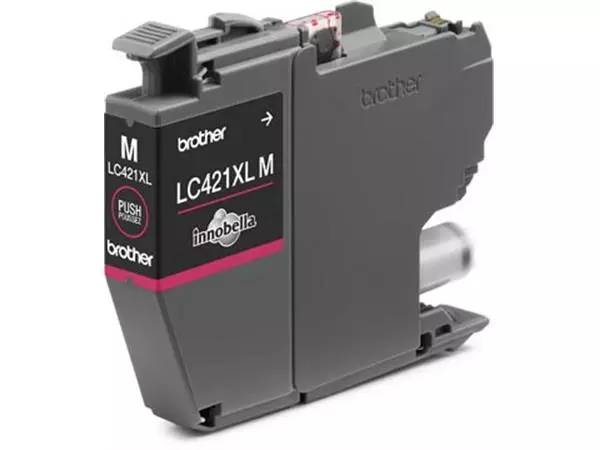 Vous pouvez acheter un Brother cartouche d'encre, 500 pages, OEM LC-421XLM, magenta chez Supplierz BV