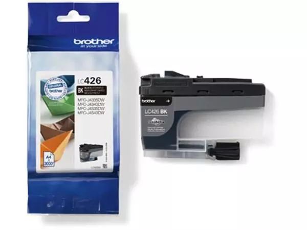 Een Brother inktcartridge, 3.000 pagina's, OEM LC-426BK, zwart koop je bij Supplierz BV