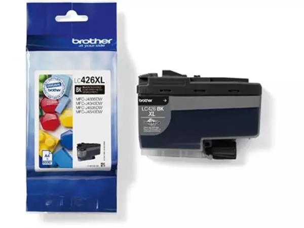 Een Brother inktcartridge, 6.000 pagina's, OEM LC-426XLBK, zwart koop je bij Supplierz BV