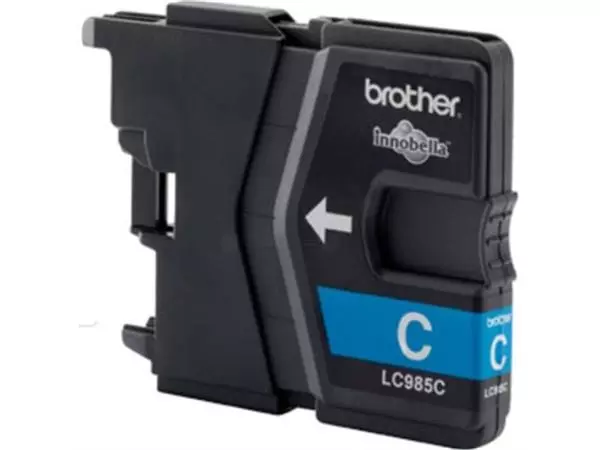 Een Brother inktcartridge, 260 pagina's, OEM LC-985C, cyaan koop je bij Supplierz BV