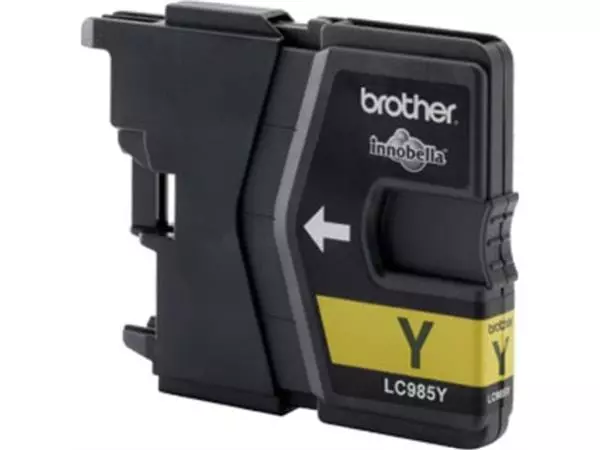 Een Brother inktcartridge, 260 pagina's, OEM LC-985Y, geel koop je bij ShopXPress