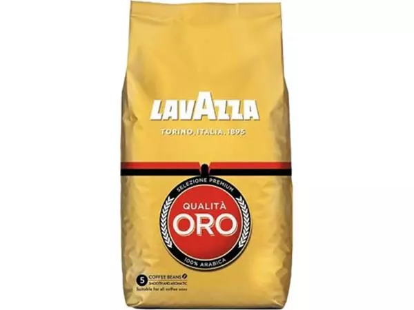 Een Lavazza koffiebonen qualita oro, zak van 1 kg koop je bij ShopXPress